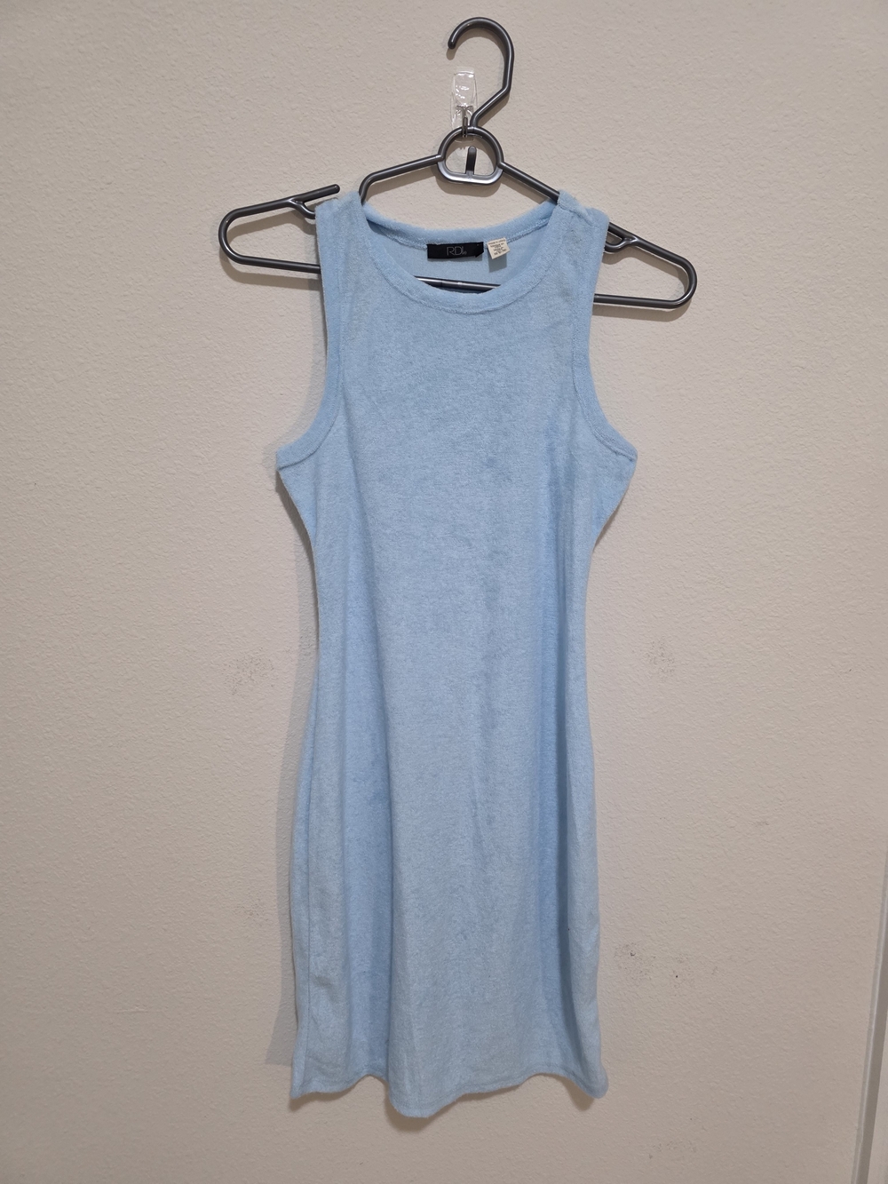 RDI Powder Blue Sleeveless Swim Coverup Dress